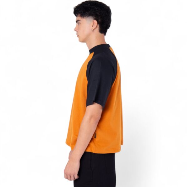 Remera Raglan Naranja con Negro - Imagen 4