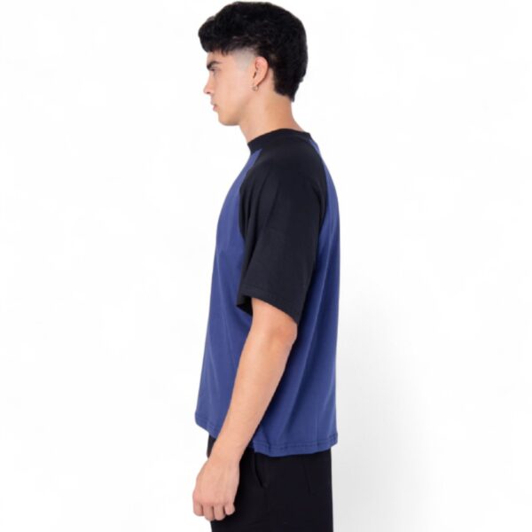 Remera Raglan Azul con Negro - Imagen 3
