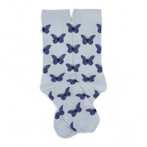 Medias Blancas con Mariposas