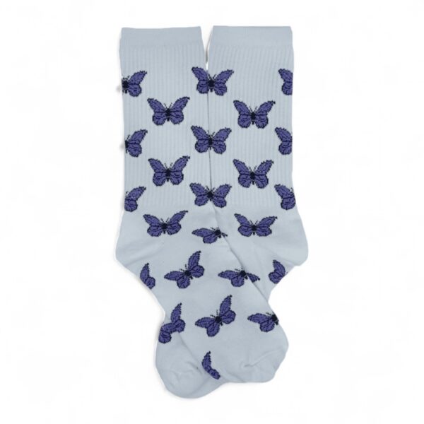 Medias Blancas con Mariposas