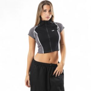 Remera Racing Gris y Negro VS