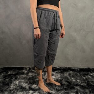 Pantalon de Lino Liso Gris