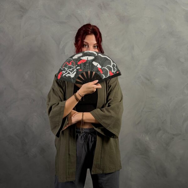 Haori Lino Liso Verde - Imagen 4