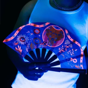 Abanico Sun Queens Pink Neon
