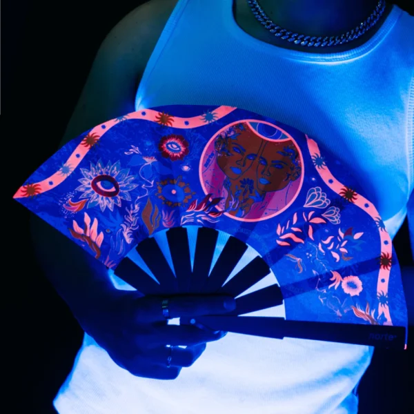Abanico Sun Queens Pink Neon