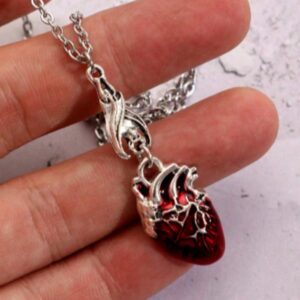 Collar Corazón y Murciélago