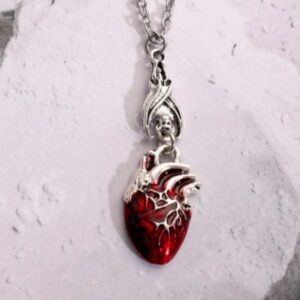 Collar Corazón y Murciélago