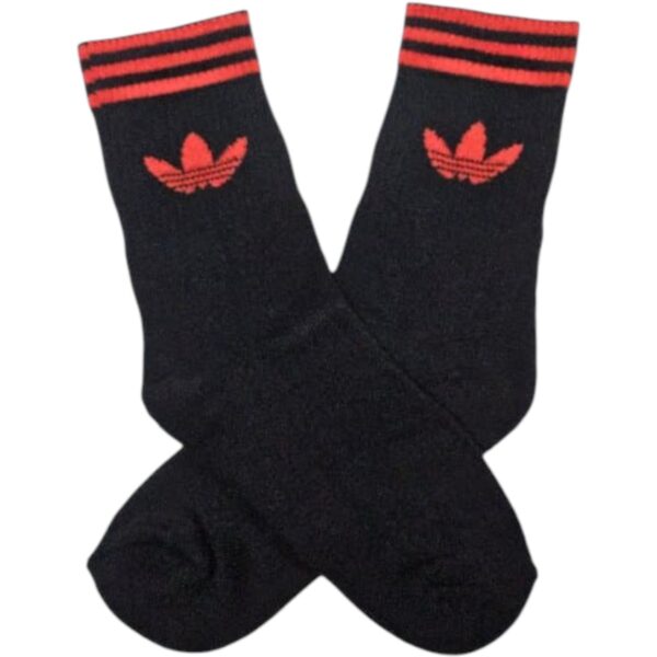 Medias Negras con Rojo ADIDAS