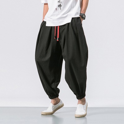 Pantalon de Lino Negro - Imagen 3