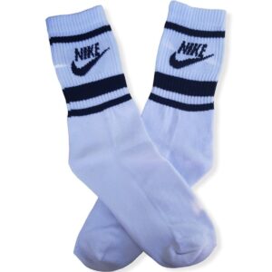 Medias base blanca con lineas negras NIKE