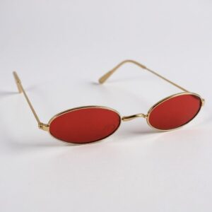 Gafas ovaladas Rojo