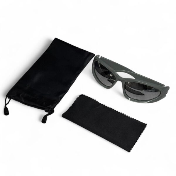 Gafas "Cyclone Edge" Verde Oliva estilo Y2K - Imagen 2