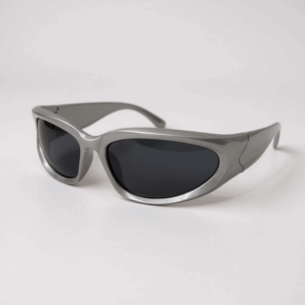 Gafas "Cyclone Edge" Titanium estilo Y2K - Imagen 2