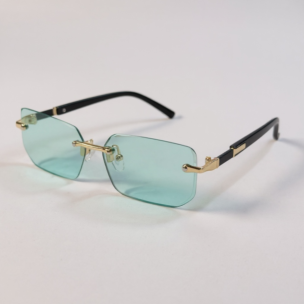 Gafas “Luxe Edge” verdes agua