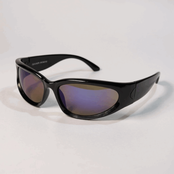 Gafas "Cyclone Edge" Black Mirror estilo Y2K - Imagen 3