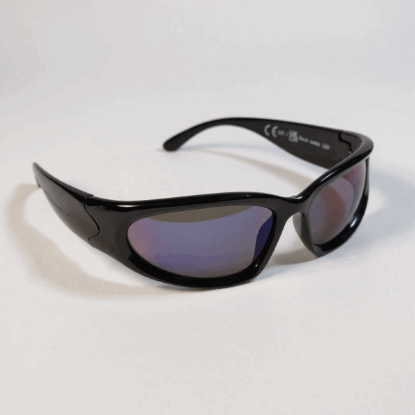 Gafas "Cyclone Edge" Black Mirror estilo Y2K