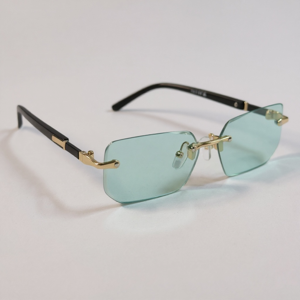 Gafas “Luxe Edge” verdes agua - Imagen 2