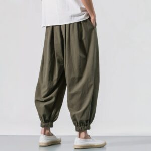 Pantalon de Lino Verde