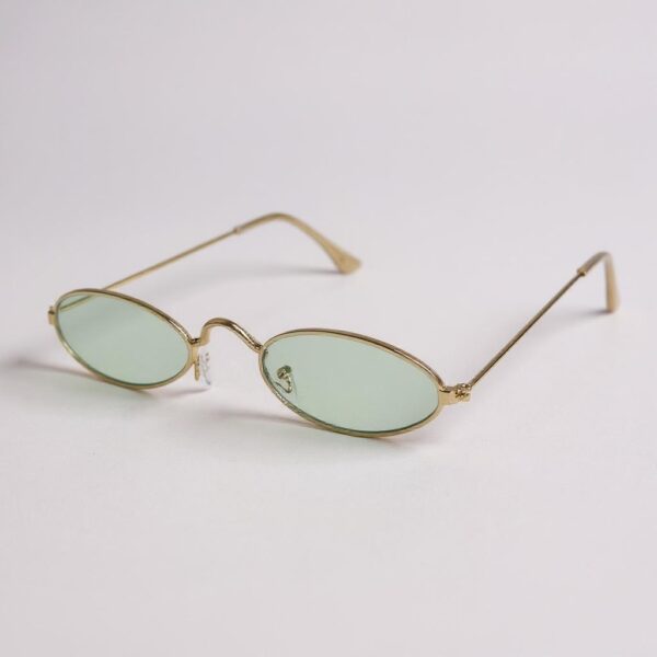 Gafas ovaladas Verde claro - Imagen 3