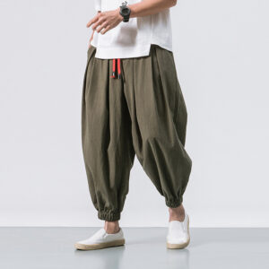 Pantalon de Lino Verde