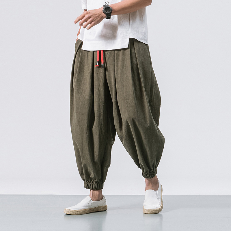 Pantalon de Lino Verde