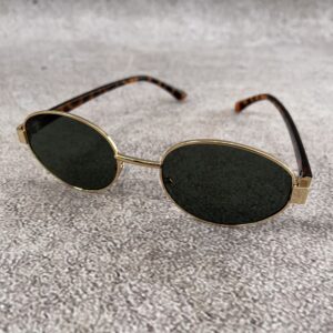 Gafas Nova Oval Gold Black Carey