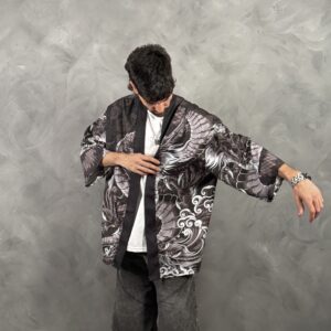 Haori Dragón Tormenta Gris