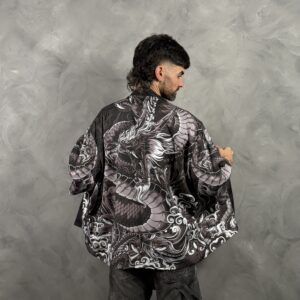 Haori Dragón Tormenta Gris