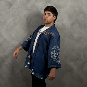 Haori Grullas del Oceano Azul