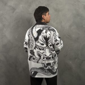 Haori Oni Blanco Serpiente