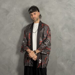 Haori Dragón Furia Roja