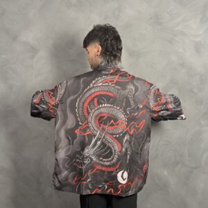 Haori Dragón Furia Roja