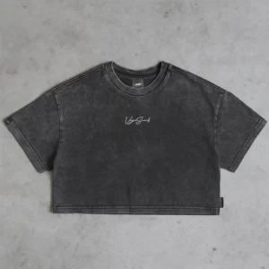 Crop Top Sign Washed Vieja Scul