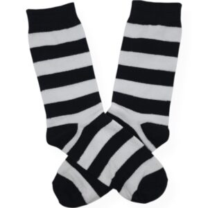 Medias Rayadas Negra y Blanca