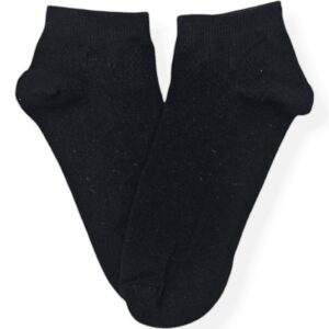 Medias Soquete Negro Liso Grande