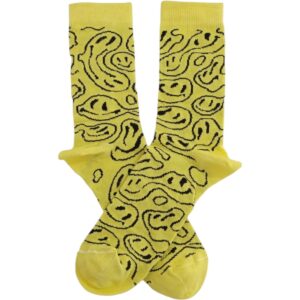 Medias Amarillas con Caritas Negras