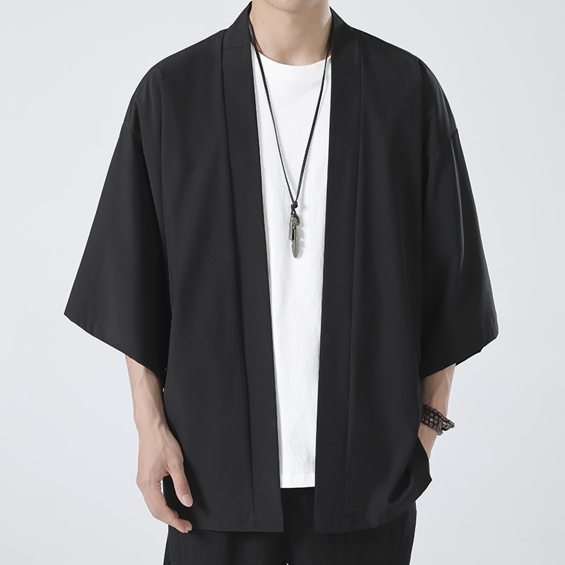Haori Negro Liso