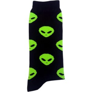 Medias negras marcianos verdes