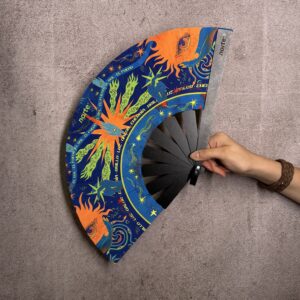 Abanico Mexican Sunset Orange Neon