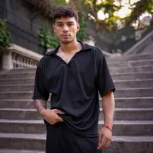 Conjunto Waffle Negro