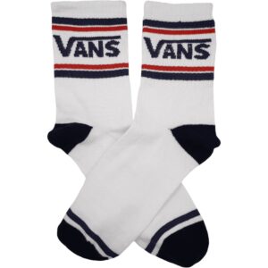 Medias Vans Blancas con Azul y Rojo