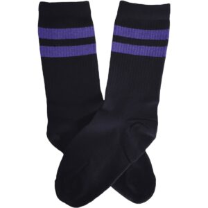 Medias Negras Old School Violeta