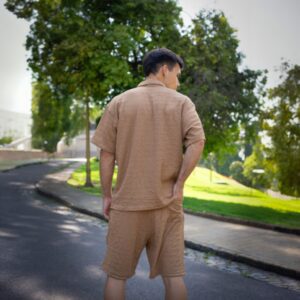 Conjunto Olavarria Crepe Tostado