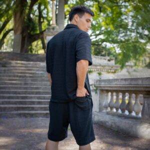 Conjunto Olavarria Crepé Negro