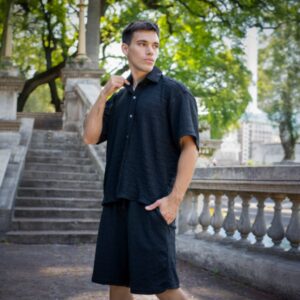 Conjunto Olavarria Crepé Negro