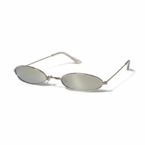 Gafas ovaladas plateadas
