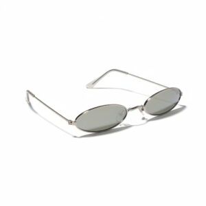 Gafas ovaladas plateadas