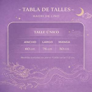 Haori Sakura-Tori de lino Rojo