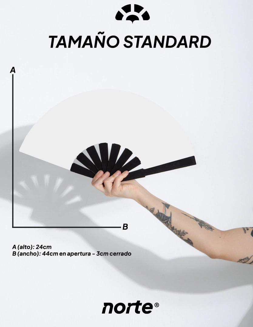 Abanico Elemental Oliva Standard - Imagen 2
