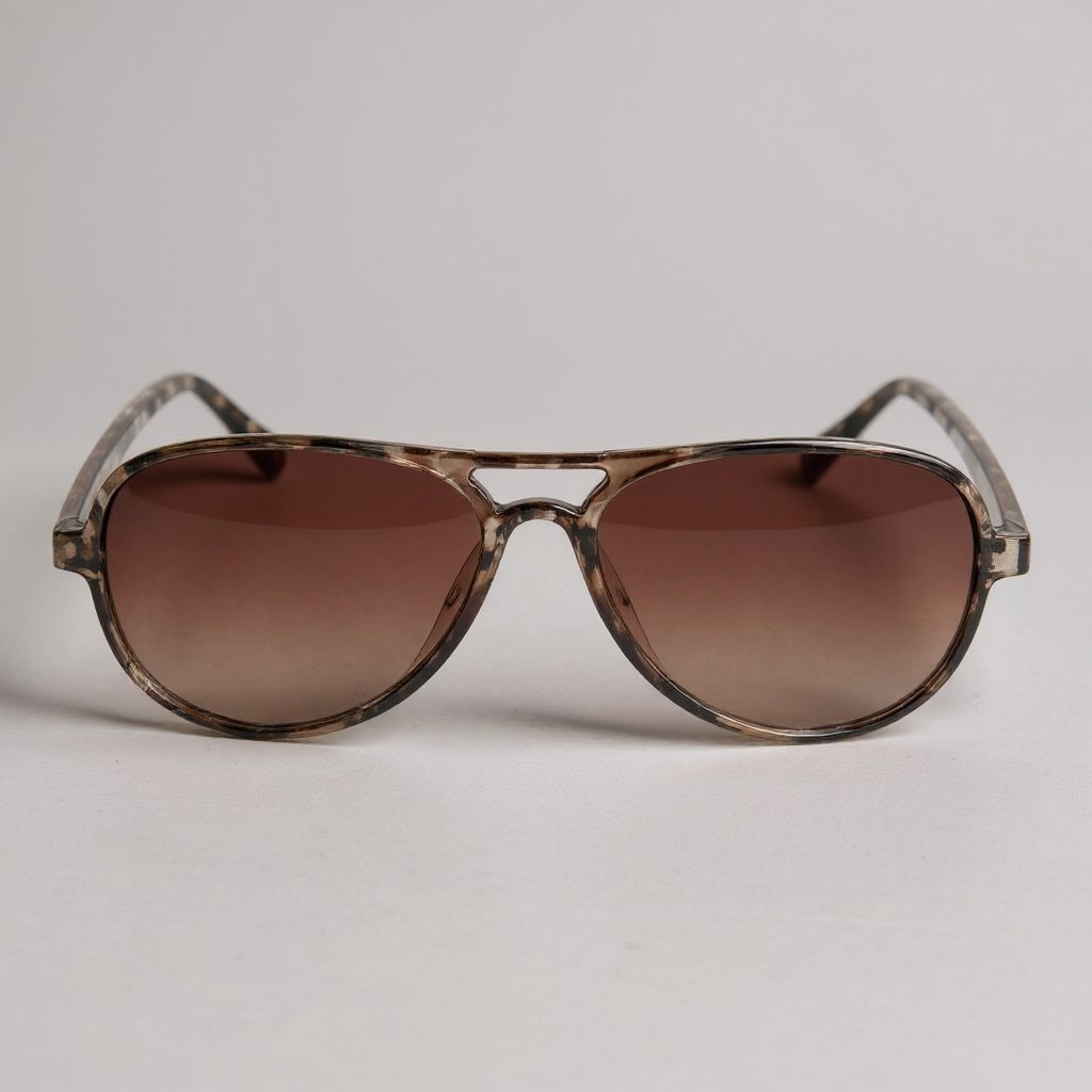 Gafas Aviador Carey Claro Lente Marrón Degradé - Imagen 3